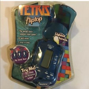 Tetris Fliptop Handheld Electronic Game 3 in 1 new